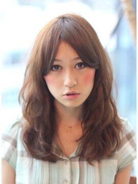 ガーデン ムサシコスギ(GARDEN MUSASHIKOSUGI) ゆるふわウェーブ/シースルーカラー/レイヤーロング/韓国風