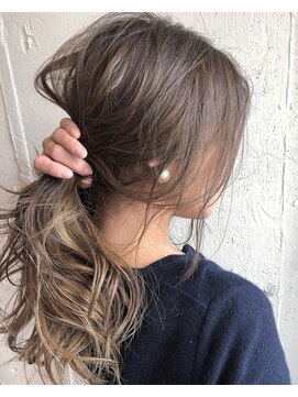 エイト 福岡天神店(EIGHT fukuoka) 【EIGHT福岡】nabe_バレイヤージュ×シルバーベージュ☆