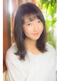 ゆるふわシンプルなセミロング*町田　美容室*