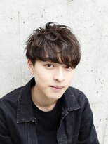 フィフス(fifth)&nbsp;無造作パーマ×サイドパートショート 刈り上げ ニュアンスパーマ