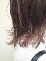 フロート 小阪店(float)&nbsp;インナーピンク＿結婚式,前下がり,斜めバング