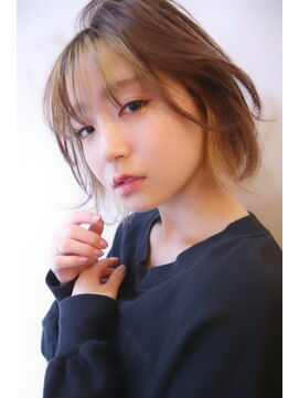 ブーケ(BOUQUET) 切りっぱなし・ボブ・ハイライト・くすみカラー