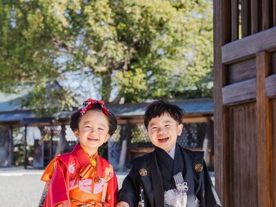 七五三の着付けも大人気です！子供たちと楽しみながら着付けます