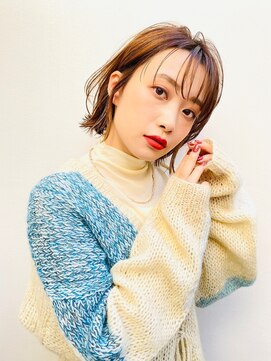 ケイト(kate) ［kate大宮］切りっぱなしボブxアーモンドベージュ