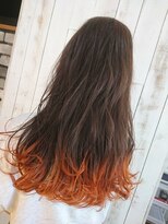 リーシュ ヘアー デザイン(Leash hair design) コーラルグラデーション