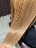【新規限定Wカラー】ブリーチ+カラー+髪質改善艶トリートメント¥１４８００