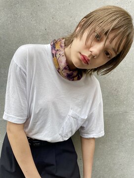 メゾンアミリ(Maison AmiLi) デザインカラー/オリーブベージュ/ウエットヘア【千葉／パーマ】