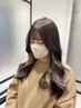 【NANA限定】部分ケアブリーチ( イヤリングorリタッチ )＋カラー