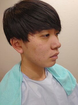 スマイル(Smile) ツーブロックバーバーマッシュ ショート ビジネスマン 学生 黒髪