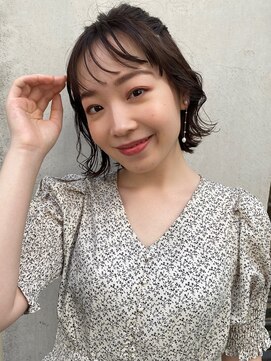 ゼンコー キチジョウジ シェール(ZENKO KICHIJOJI chere) チョコレートブラウンカラー/ハーフアップ/ボブアレンジ/20代