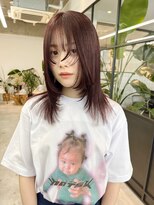 アンドスタイル(&style)&nbsp;【大名店　江藤】レッドブラウン　ブリーチなしダブル