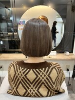 シア 綾瀬店(SHEER)&nbsp;【Yuki】切りっぱなしボブ×ハイベージュ