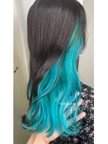 ビヨンドイー(beyond E)&nbsp;ターコイズブルーのインナーカラー