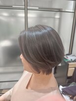 ポート 蕨(PORT) 【篠原】透け感白髪ぼかしハイライト×ショート
