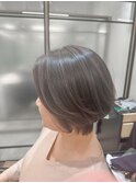 【篠原】透け感白髪ぼかしハイライト×ショート
