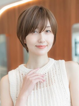 ケアリー 調布(Carelly) 大人かわいい前髪セシルカットココアブラウンフリンジウェーブ