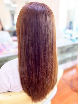 アークスヘアー 20代30代40代大人可愛い髪質改善カラーキャメルブラウン艶感