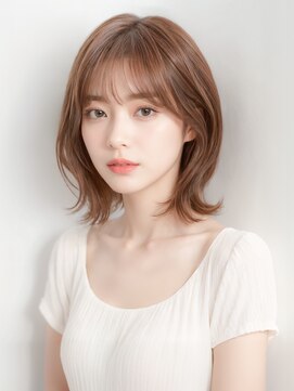 花やの前の美容室 国母店 外ハネミディアムスタイル