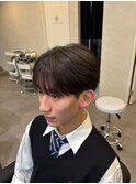 シースルーマッシュ/韓国/ツーブロック