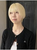 short blonde _short cut