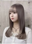 透明感☆ グレージュカラー/レイヤーカット/韓国ヘア