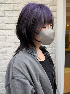 ソラ ヘアデザイン(Sora hair design) ルーツカラー紫