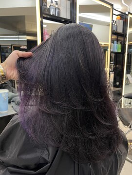 ラピス 渋谷本店(Lapis) インナーカラー/ラベンダーカラー/レイヤーカット/髪質改善