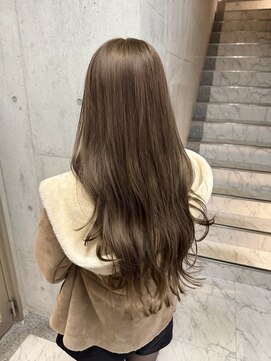 ルノン(LUNON) 黒髪クラゲヘアーオリーブグレー小顔ココアベージュ