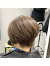 【最上級コース】髪質改善白髪ぼかし+カット+髪質改善TR　￥13,800
