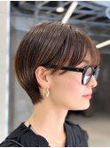 ☆まとまり丸みショートグラボブカット原宿30代40代