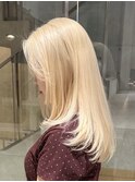 抜きっぱなしブロンドホワイトブロンドハイトーンケアブリーチ