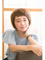 コンフェティ ルピナス山之手店(Confetti)&nbsp;30代40代50代60代 無造作ショート～眉上バングで夏らしく～