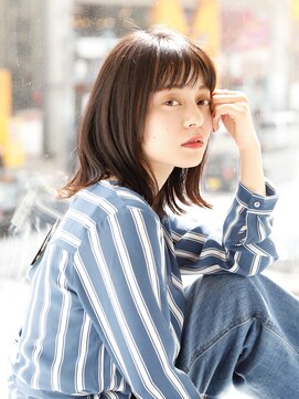 クラン(CLAN) 切りっぱなしボブx暗髪