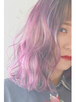 リルトヘアー(Lilt hair)&nbsp;【Lilt hair】ユニコーンカラー☆ピンク×ブルー×パープル