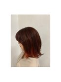 インナーカラー×ブラッドオレンジ