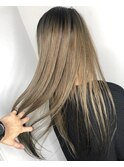 ハイライト＋アッシュベージュ