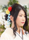 華やか着付けヘアセット