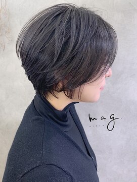 アヴァロン(AVALON) 【mag  ginza】黒髪でも美しい丸みショートヘア