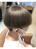 ペールベージュ×マッシュ_市川