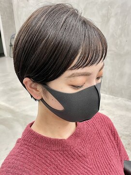 ソーコ 渋谷(SOCO) 20代30代丸みショートボブマッシュショートオン眉くびれショート