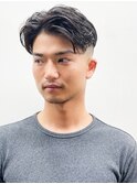 センターパートビジカジマッシュスキンフェード0802