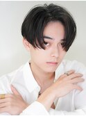 前下がりセンターパート