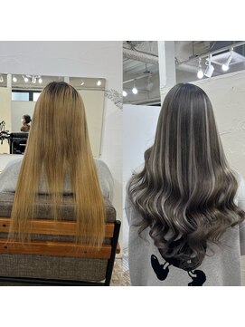 ハイエクステンション 京都駅前店(Hi-Extension) グレージュハイライト ★ mao_59