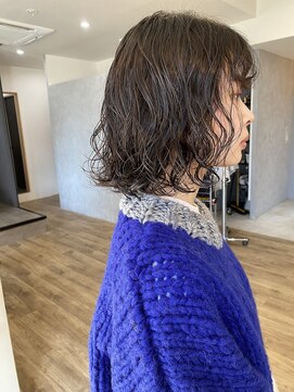 ベーシス(Basis) 【Basis福田】ウルフボブ×ウェーブパーマ