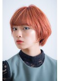 【UNIX港北】モダンボブ#オレンジベージュ