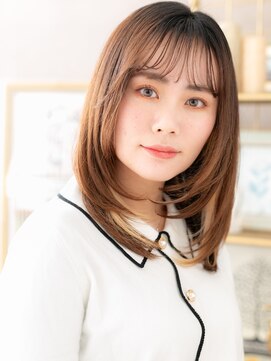 カバーヘア イヴ 戸頭店(COVER HAIR EVE) 韓国風イヤリングカラーミディアムレイヤーa戸頭20代30代40代