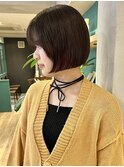 土橋/暗髪アッシュブラック 秋カラー ミニボブ 前下がり 吉祥寺