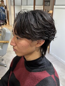 メゾン(Maison) フェザーパーマ/センターパート/くびれウルフ/韓国ヘア