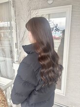 ゼロ(ZERO) インナーカラー×オリーブブラウン