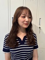 リル バイ フレイムス 川口(Lilou by Frames)&nbsp;ウェーブパーマ風コテ巻きアレンジ